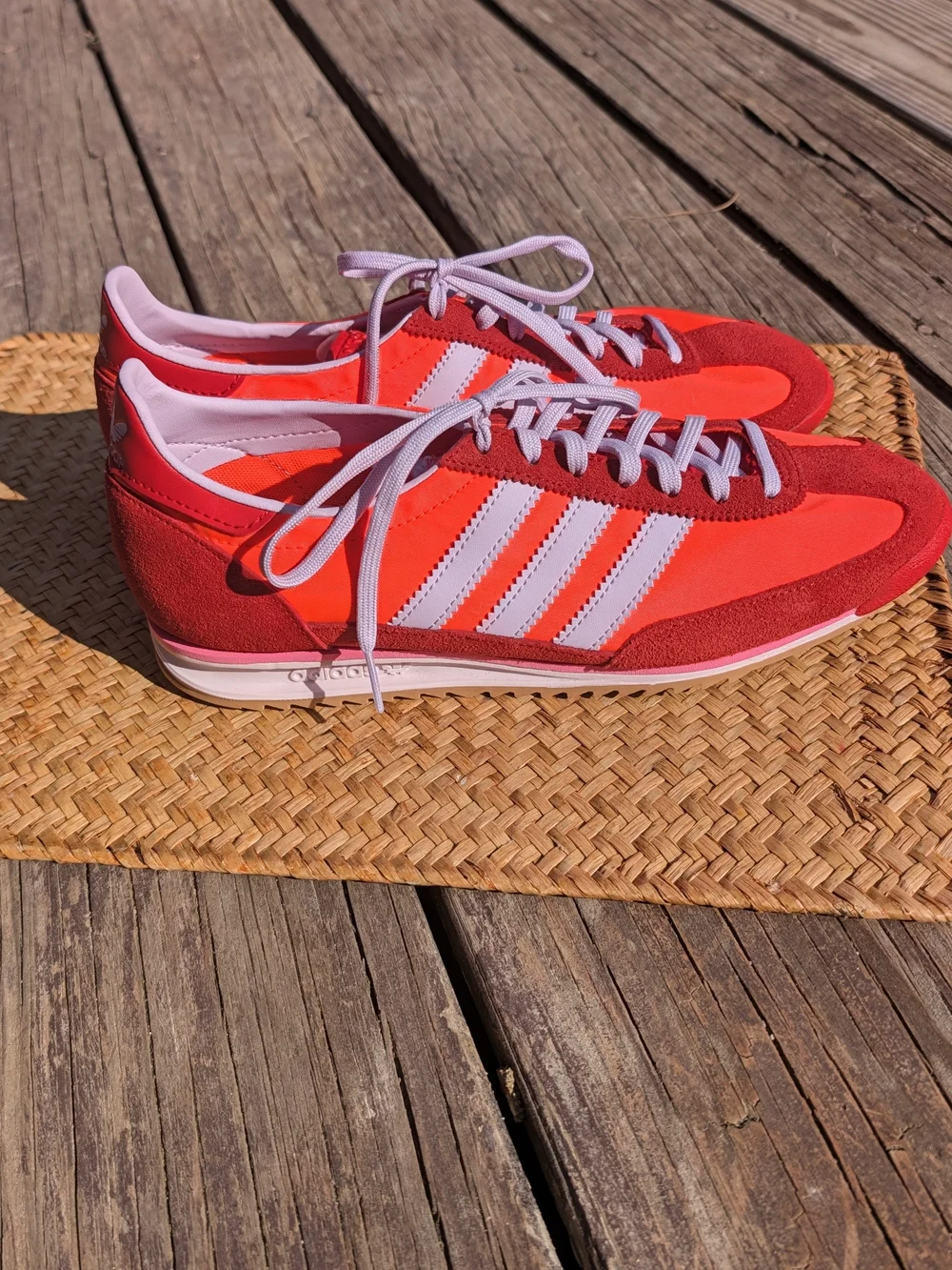 adidas Red & White Women's Athletic Sneakers